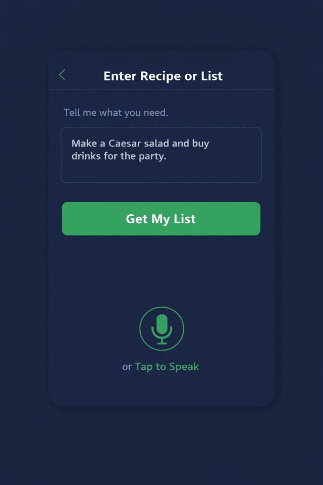 SayToBuy screen 1